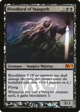 MTG 1x Foil BLOODLORD OF VAASGOTH Magic 2012 M12 Core Set Promo (EX)