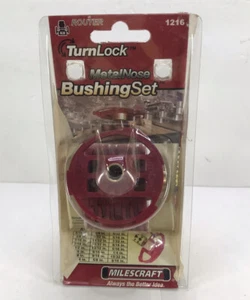 Milescraft Metal Nose Turn Lock Router Bushing Set #1216 - Picture 1 of 8