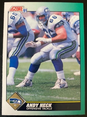 Andy HECK 1991 Score #266 Seattle Seahawks - Image 1 of 2