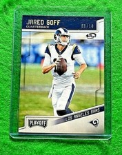 JARED GOFF 4TH DOWN CARD SP #/10 LOS ANGELES  RAMS  2018 PANINI PLAYOFF SP SSP  