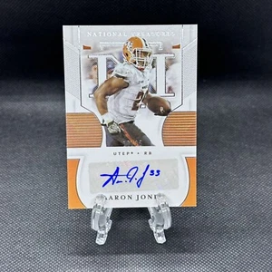 Aaron Jones 2021 National Treasures Collegiate Auto Autograph /15 - Picture 1 of 12