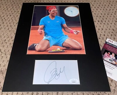RAFAEL NADAL SIGNED 3X5 INDEX CARD JSA 11X14 MAT 8X10 PHOTO AUTOGRAPH TENNIS - Image 1 of 3