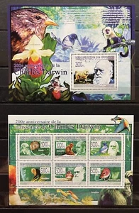 Charles Darwin - British Scientist - stamps - Timbres  Guinea 2009 MNH** AF2 - Picture 1 of 1