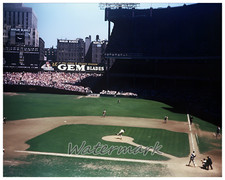 1946 Yankee Stadium New York vs Cleveland Indians Color 8 X 10 Photo Picture