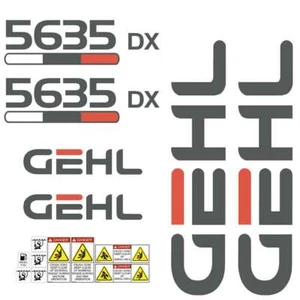 Gehl 5635 DX SX Decals | Repro Decal Sticker Kit | Laminated 7 year material - Picture 1 of 1