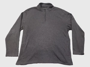 Croft & Barrow Men Fleece Pullover Jacket Grat Size XXL - Picture 1 of 5