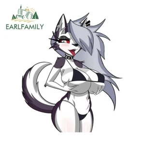 EARLFAMILY 5.1" Loona Sexy Anime Car Decals Furry Bikini Female Vinyl Stickers - Picture 1 of 8