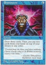 1x Brainstorm LP, English MTG Fifth Edition