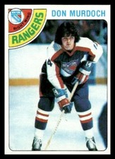 1978 Topps #11 Don Murdoch New York Rangers Baseball card
