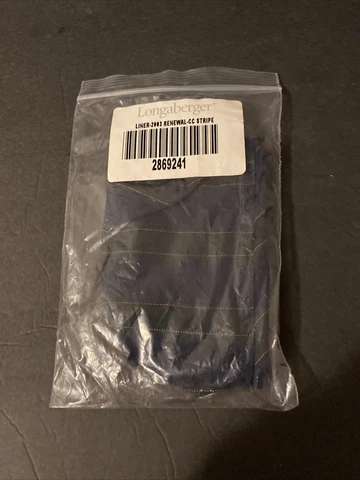 Longaberger 2003 Collectors Club CC Membership Renewal Basket Liner #2869241 NEW Cover