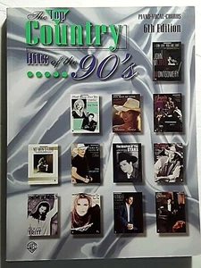 The Top Country Hits of the 90's for Piano-Vocal-Chords 6th Edition - Picture 1 of 7