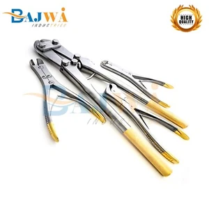 4 PIN & WIRE Cutter Set TC Jaw Orthopedic Surgical Pliers Veterinary instrument - Picture 1 of 8
