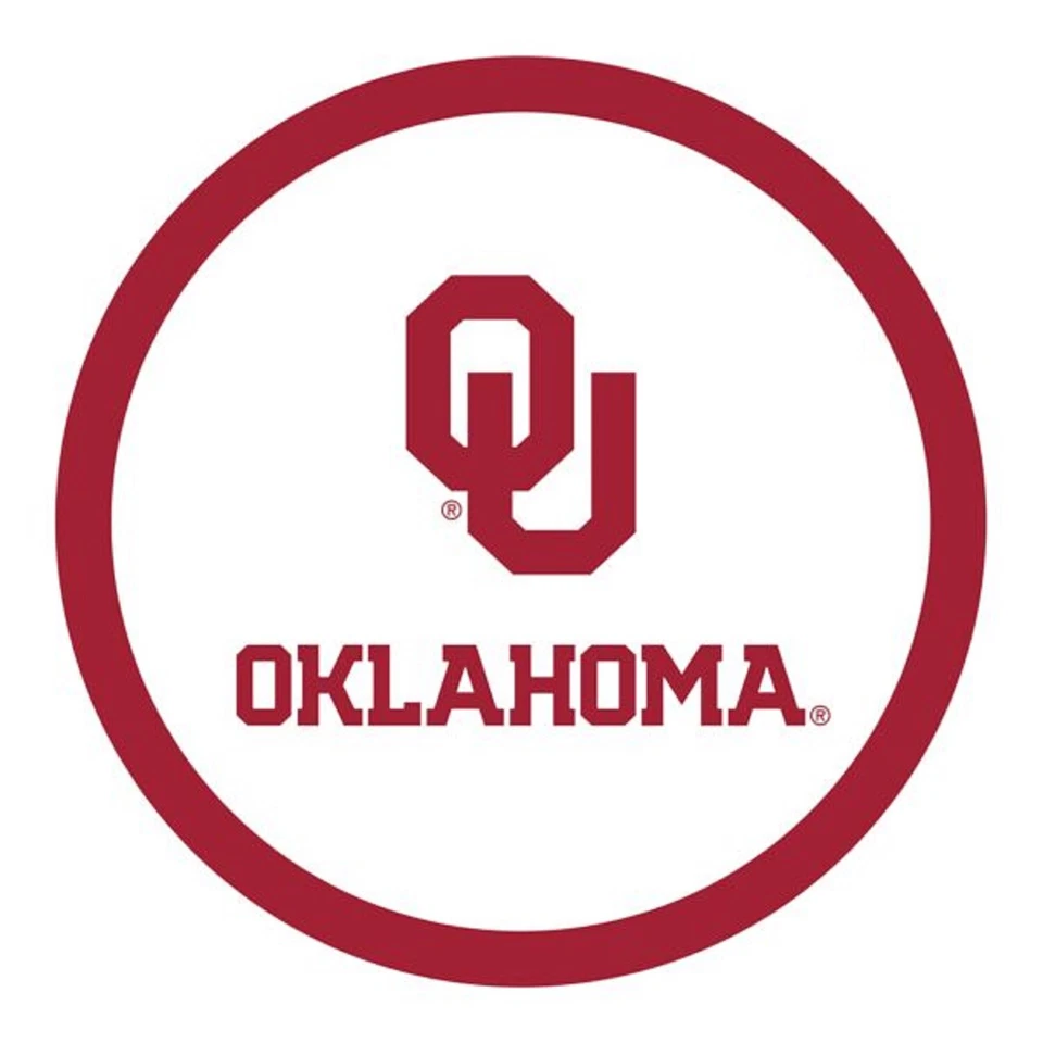Oklahoma Sooners NCAA College Sports Graduation Party 9" Paper Dinner Plates - Image 1 of 1