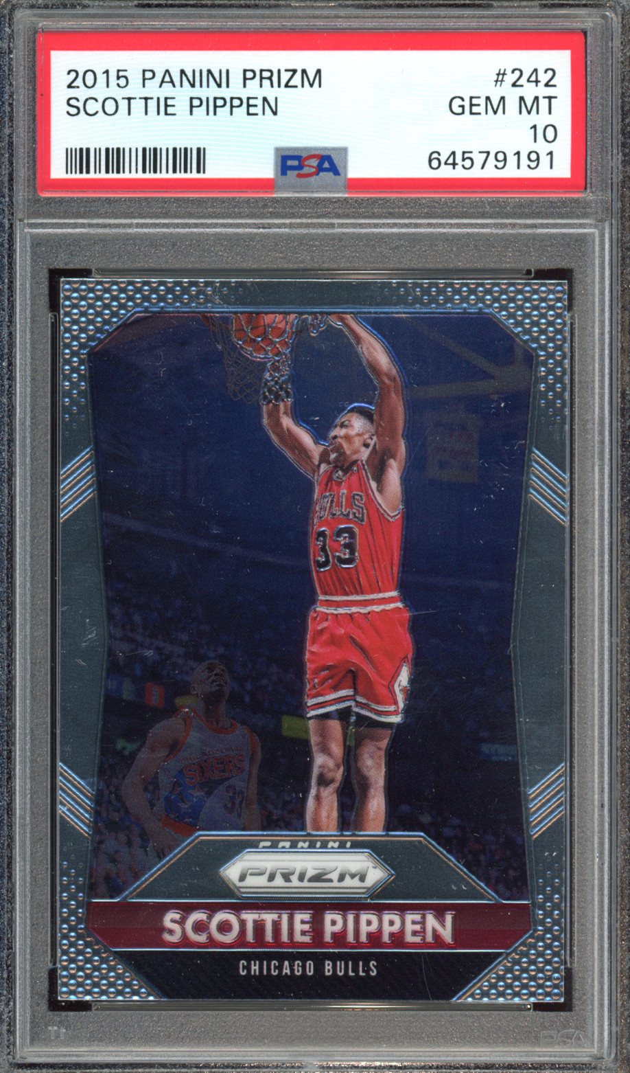 2015 Panini Prizm #242 Scottie Pippen PSA 10 - B29-2807