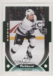 2020-21 Parkhurst Rookies Emerald Ice Achievement /5 Gabe Vilardi #308 Rookie RC