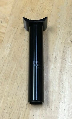 Black Alloy Pivotal Seat Post 25.4mm x 135mm BMX Bicycle Seatpost