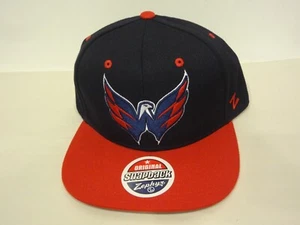 Vintage NHL Washington Capitals LOGO Snapback Cap Hat 90s Zephyr NEW NWT - Picture 1 of 4