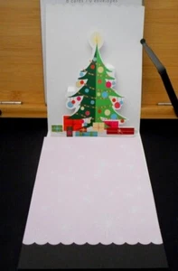 Pop-Up Imprintable Holiday Christmas Cards Stationery 8 Cards 9 Env New - Picture 1 of 6