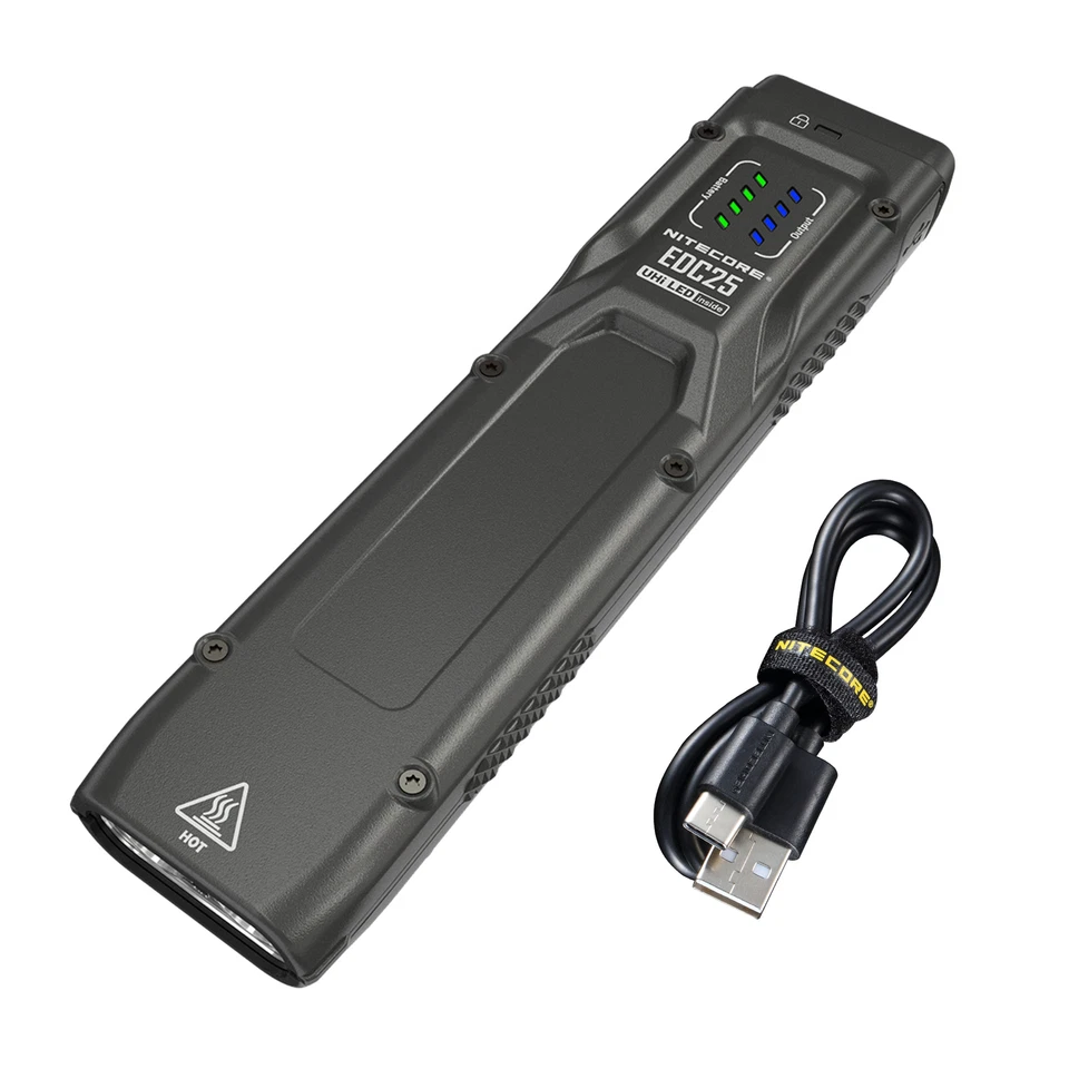 Nitecore EDC25 3000 Lumen USB-C Rechargeable Flat EDC Flashlight