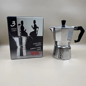 VINTAGE VERNA 3 Cup Stove Top Coffee Maker Moka Pot Espresso Percolator - Picture 1 of 4