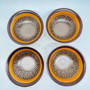 Vintage Electra Casual Ceram Stoneware bowls x 4 Athena Pattern #8012 - Picture 1 of 7