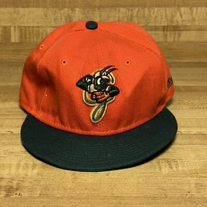 New Era Greensboro Grasshoppers Minor League Fitted Baseball Hat Size 7 1/4 - Picture 1 of 3