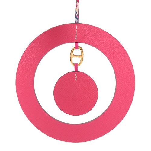 HERMÈS HERMES GHW Decorazione Casa Decorazione Parete Charm Veau Epsom Pelle Rosa