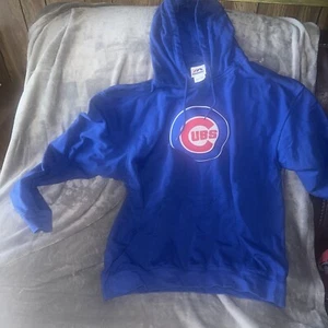 Women’s Majestic Chicago Cubs Sweatshirt Size LARGE - Picture 1 of 5