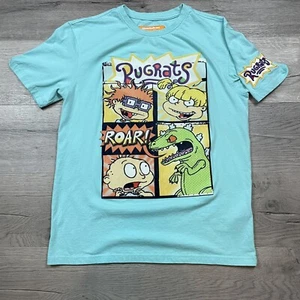 Nickelodeon Rugrats T-Shirt Aqua Color Velvet Image Size M - Picture 1 of 7