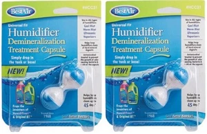 2 Bestair HCC31 Dual Action Bacteriostatic DeMineral Humidifier Cleaner Capsules - Picture 1 of 5