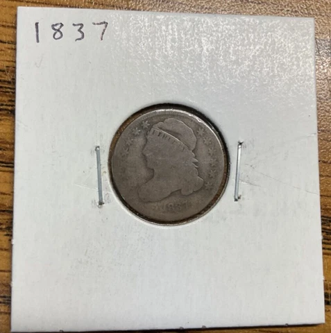 1837. Capped Bust Dime Cover