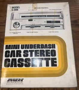 NOS Mini Underdash Car Stero Cassette Model C-988 - Picture 1 of 2