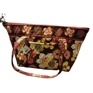 Vera Bradley Buttercup Miller Travel Tote Bag Large Shoulder DEFECT PLEASE READ - Picture 1 of 14