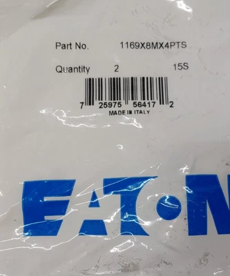 Adaptador de codo giratorio Eaton Weatherhead 1169X8MX4PTS Push-Connect cantidad 2 Foto 1 de 2