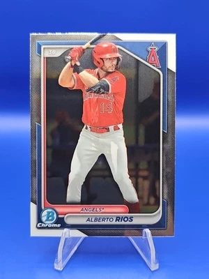 2024 Bowman Chrome Prospect Alberto Rios # BCP-98 Los Angeles Angels - Image 1 of 2