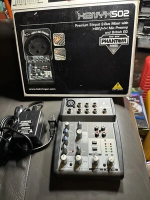 Behringer XENYX 502 | 5-channel Analog Streaming Mixer - Image 1 of 4