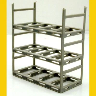 AUTOMOBILE PARTS RACKS TRIPLE  Resin Print 1/48 O Scale On30 O-27 QTY 6 - Image 1 of 3