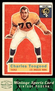1956 Topps - Charles Toogood - #54  Los Angeles Rams