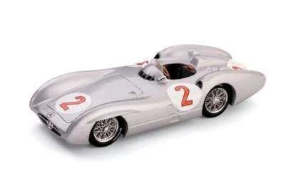 1:43 Brumm Mercedes W196C Gp Gran Bretagna Kling 1954 R325B Diecast Modellino - Immagine 1 di 2