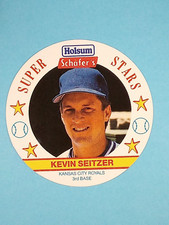 1989 Holsum Schafer's Bakeries Super Stars Discs Kevin Seitzer Royals #9 ⚾