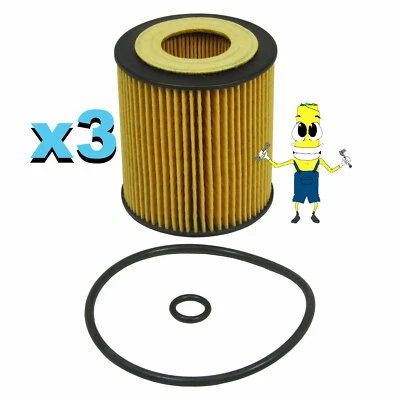 Premium Oil Filter for Mercury Mariner w/ 2.3L Engine 2006-2008 Pack of 3 - Image 1 of 3