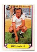 SCOTTA - SEVILLA C. F. 1980-81 CHROME ESTE PANINI LEAGUE 80/81