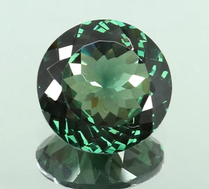 Paraiba Tourmaline Green Copper Bearing Round Natural Loose Gemstone 14.35 Ct - Bild 1 von 8
