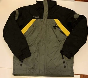 Columbia Snow Jacket Black ,Yellow,Grey Youth Boys 18/20 Hood Not Included - Picture 1 of 7