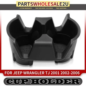 Center Console Cup Holder Insert for Jeep TJ Wrangler 2001 2002 2003 2004-2006 - Picture 1 of 10