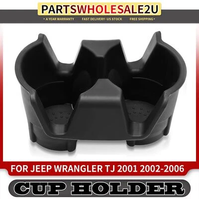 Console central porta-copo inserção para Jeep TJ Wrangler 2001 2002 2003 2004-2006 - Imagem 1 de 4