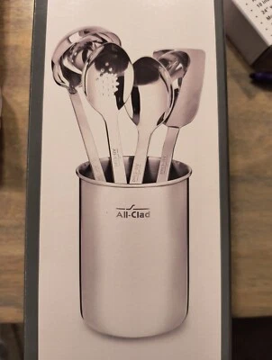 ПОЛНОСТЬЮ ОДЕТЫЙ ПОЛНОСТЬЮ ПРОФЕССИОНАЛЬНЫЙ НАБОР ИЗ 5 ШТ. 18/10 ИЗ НЕРЖАВЕЮЩЕЙ СТАЛИ С КОНТЕЙНЕРОМ - Изображение 1 из 2