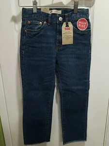 NWT Girls Levi's High Rise Ankle Straight Stretch Jeans Adjustable SZ 7 8 10 12 - Picture 1 of 6
