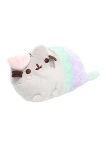 Peluche 8" GUND FACEBOOK Gato PUSHEEN como SIRENA Peluche Juguete Cola Verde Nuevo con Etiquetas - Imagen 1 de 3