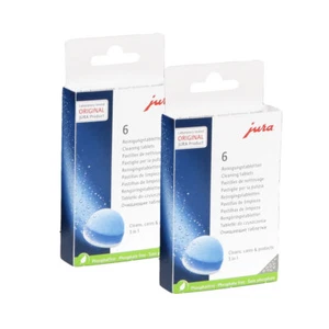 Jura Reinigungstabletten 2 x 6 Stück 24225 3-Phasen für E8 E80 J8 E6 D3 ENA Giga - Bild 1 von 4